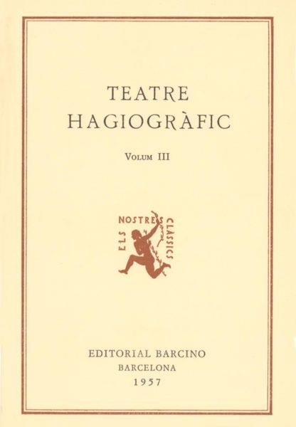 TEATRE HAGIOGRAFIC III | 9788472261969