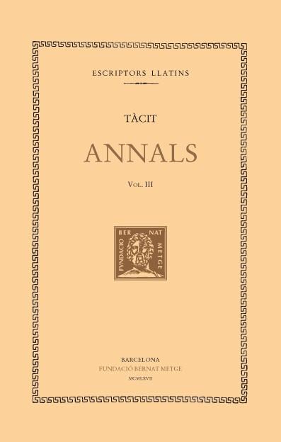 ANNALS -  III - LLIBRES V-VI - XI | 9788472259263 | TACIT