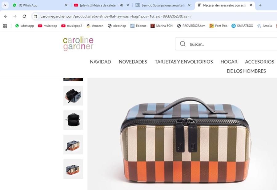 NECESSER DIAGONAL RATLLES CAROLINE GARDNER | 5034931314627