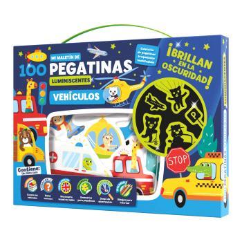 MALETÍN 100 PEGATINAS LUMINISCENTES - VEHÍCULOS | 9788418861291 | IMAGILAND
