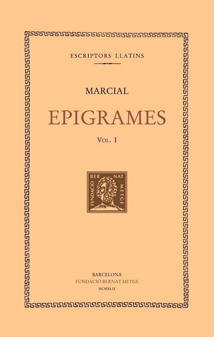 EPIGRAMES | 9788498590241 | MARCIAL, MARC VALERI