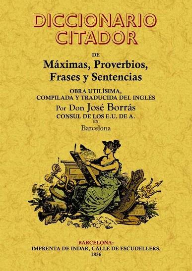 DICCIONARIO CITADOR DE MÁXIMAS | 9788497617635 | EVANS MACDONNEL, DAVID