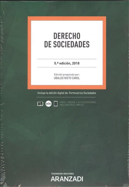 DERECHO DE SOCIEDADES  [ED. 2018] | 9788491970781 | NIETO CAROL, UBALDO