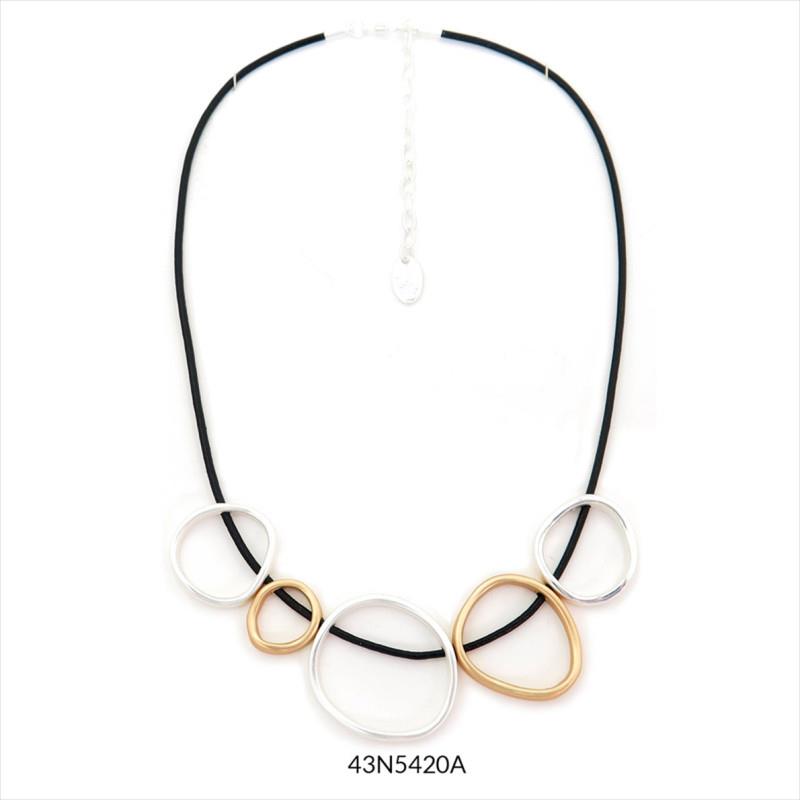 COLLAR CURT SIA CERCLES PLATA-OR | 43N5420A