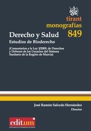 DERECHO Y SALUD . ESTUDIOS DE BIODERECHO | 9788490335536