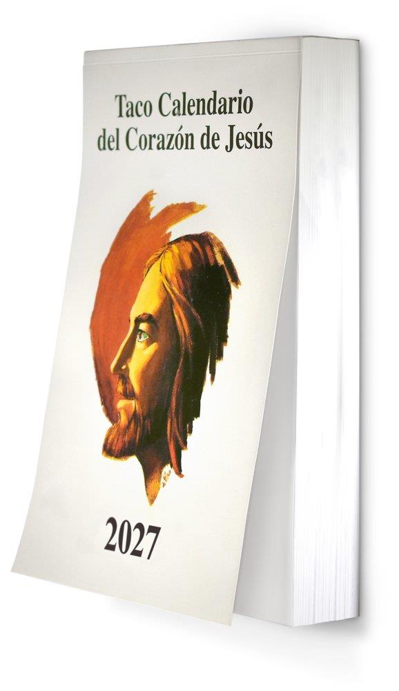 TACO CALENDARIO DEL CORAZÓN DE JESÚS - GRANDE CON IMÁN - 2027 | 9788427150607