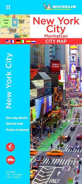 NEW YORK CITY, MANHATTAN : MAPA 011 | 9782067228870 | VARIOS AUTORES