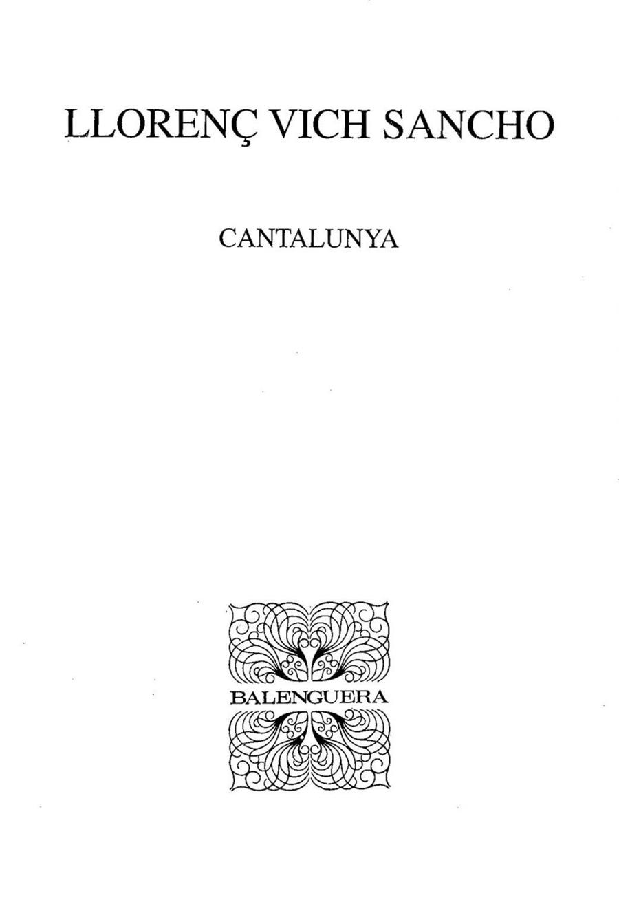 CANTALUNYA | 9788427351035 | VICH SANCHO, LLORENÇ