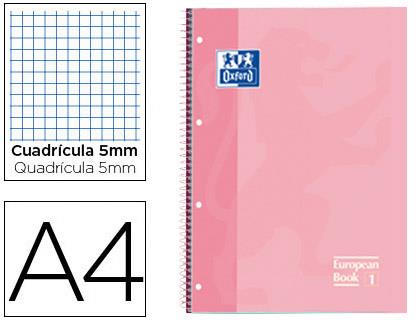 LLIBRETA OXFORD A4 4 TALADRES ROSA XICLET | 8412771007096