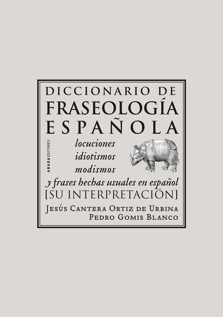 DICCIONARIO DE FRASEOLOGÍA ESPAÑOLA | 9788496258976 | CANTERA ORTIZ DE URBINA, JESUS