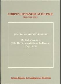 DE INDIARUM IURE. LIBER I. DE INQUISITIONE INDIARUM | 9788400079390 | SOLÓRZANO PEREIRA, JUAN DE