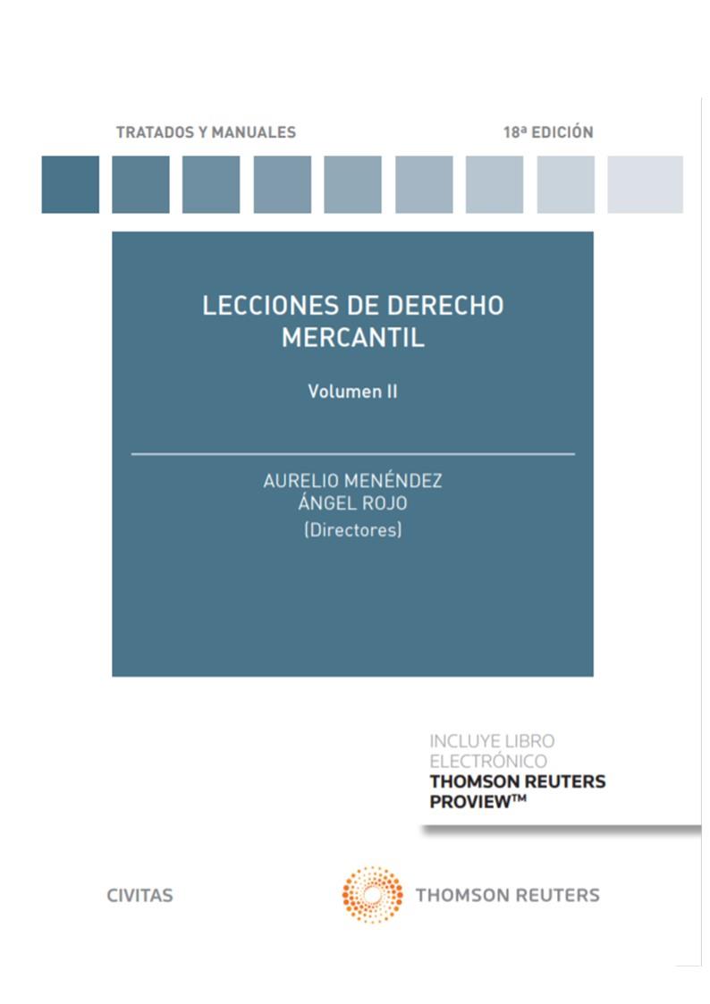 LECCIONES DE DERECHO MERCANTIL. VOL. 2 | 9788413086453 | MENÉNDEZ MENÉNDEZ, AURELIO