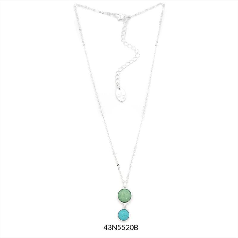 COLLAR CURT ZAHARA PLATA-BLAUS | 43N5520B