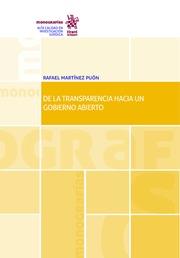 DE LA TRANSPARENCIA HACIA UN GOBIERNO ABIERTO | 9788491691532 | MARTÍNEZ PUÓN, RAFAEL