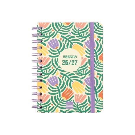 AGENDA ESPIRAL DOBLE CURS COSMO 1/8 SVH 26-27 GARDEN | 8422952416432