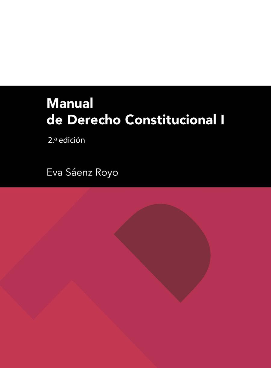 MANUAL DE DERECHO CONSTITUCIONAL I | 9788417873646 | SÁENZ ROYO, EVA