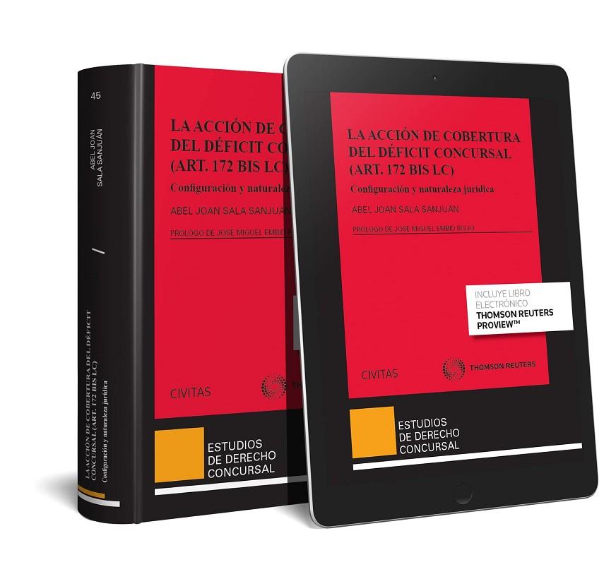 ACCION DE COBERTURA DEL DEFICIT CONCURSAL, LA (ART. 172 BIS LC) | 9788413086774 | SALA SANJUAN, ABEL JOAN