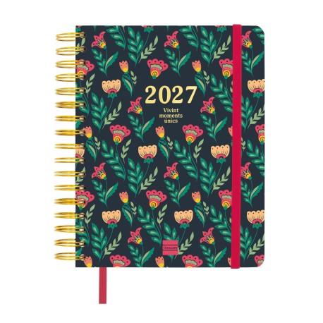 AGENDA ESPIRAL DOBLE 16 MESOS 16M VITAE 1/4 SVH 26-27 VERD | 8422952415558