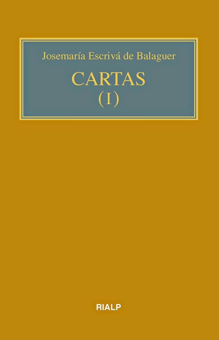CARTAS I | 9788432153112 | ESCRIVÁ DE BALAGUER, JOSEMARÍA