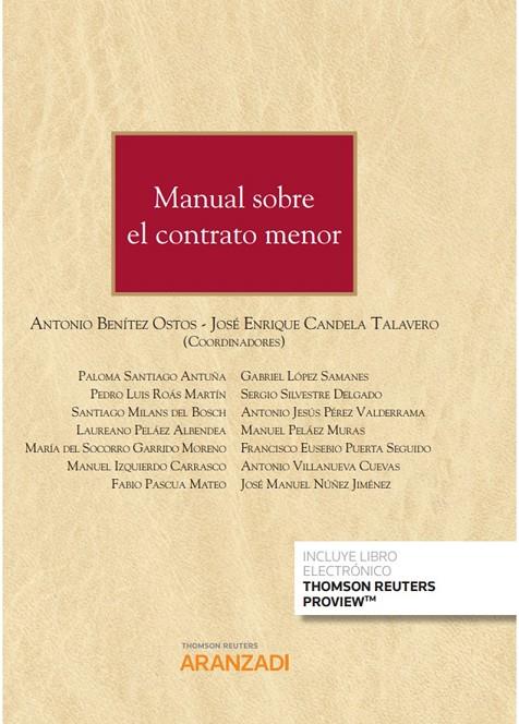 MANUAL SOBRE EL CONTRATO MENOR | 9788413462103 | BENITEZ OSTOS, ANTONIO