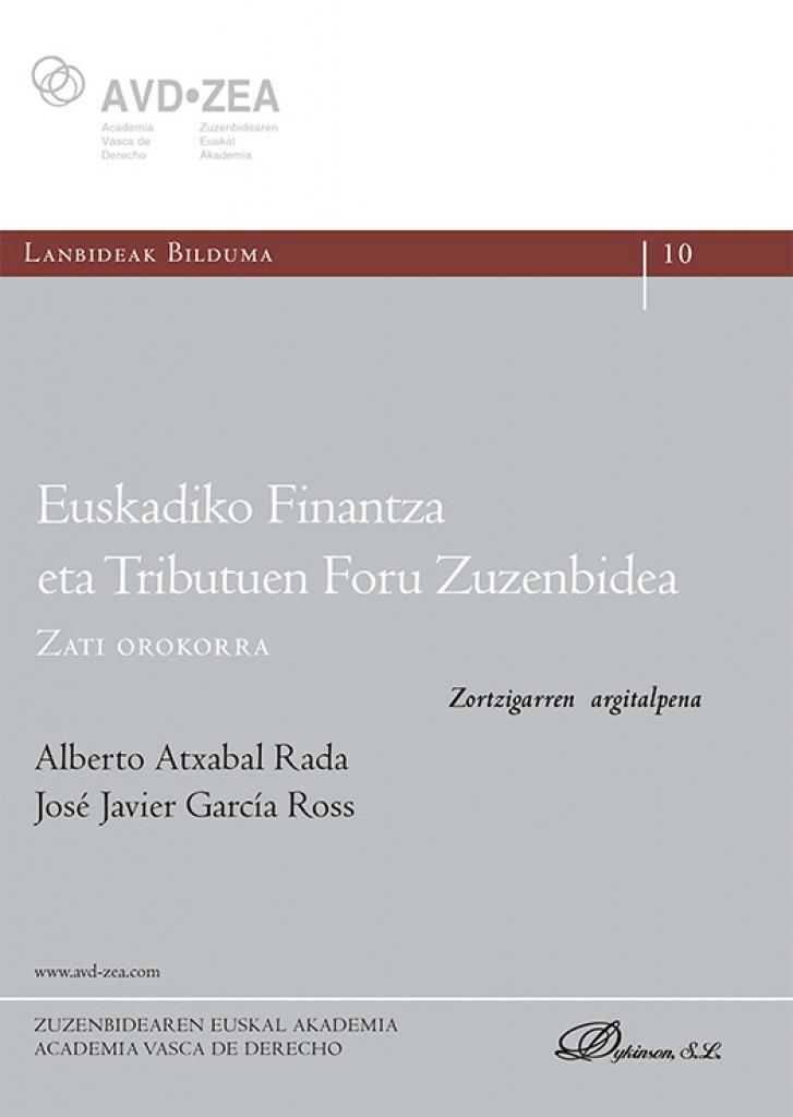 EUSKADIKO FINANTZA ETA TRIBUTUEN FORU ZUZENBIDEA | 9791370475215 | ATXABAL RADA, ALBERTO