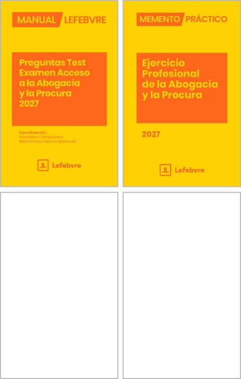 PACK MEMENTO EJERCICIO PROFESIONAL DE LA ABOGACIA Y LA PROC | 9791387925536 | LEFEBVRE-EL DERECHO