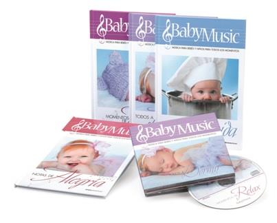 BABY MUSIC : MÚSICA PARA BEBÉS Y NIÑOS PARA TODOS LOS MOMENTOS (4 LIBROS + 4 CDS) | 9788496732230