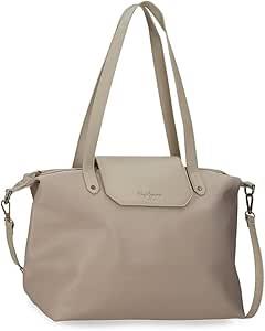 BOLSO TOTE LEIRE TAUPE PEPE JEANS | 8447444008742