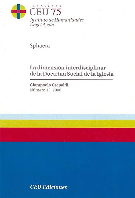 DIMENSIÓN INTERDISCIPLINAR DE LA DOCTRINA SOCIAL DE LA IGLESIA, LA | 9788496860896 | CREPALDI, GIAMPAOLO