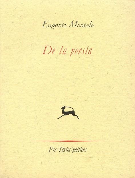 DE LA POESÍA | 9788481910315 | MONTALE, EUGENIO