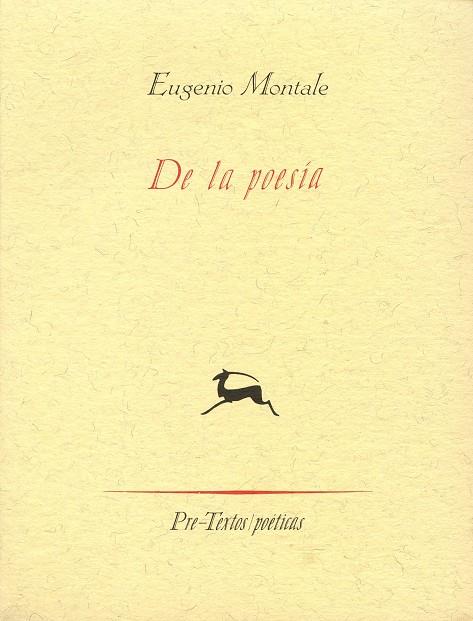 DE LA POESÍA | 9788481910315 | MONTALE, EUGENIO