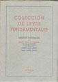 COLECCIÓN DE LEYES FUNDAMENTALES | 9788420000695