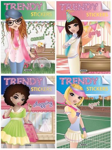 TRENDY STICKERS (4 TÍTULOS) | 9788467728613 | SUSAETA