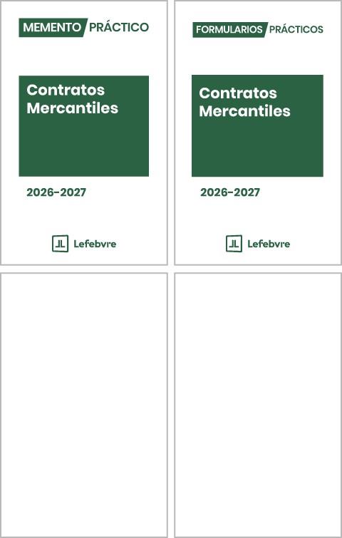 PACK MEMENTO CONTRATOS MERCANTILES 2026 - 2027 | 9791387925086 | LEFEBVRE-EL DERECHO