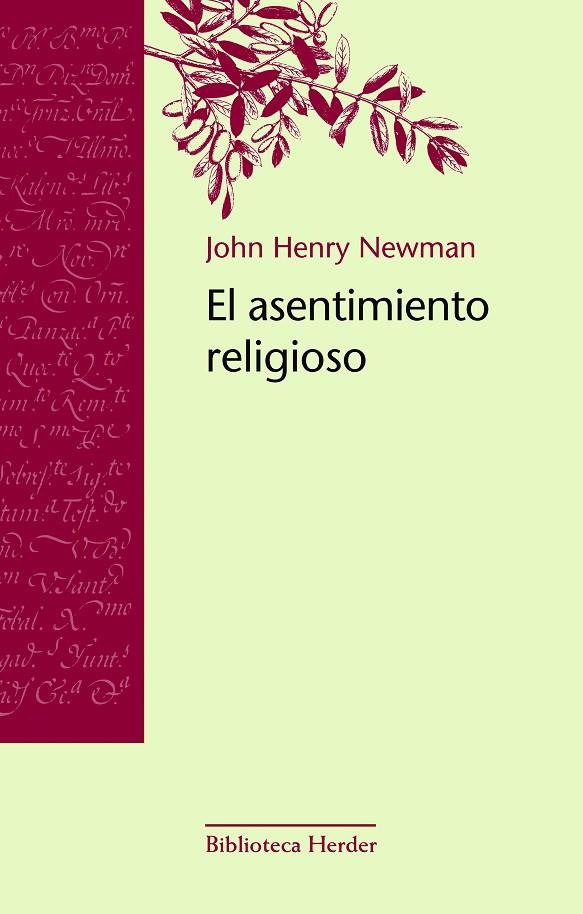 ASENTIMIENTO RELIGIOSO, EL | 9788425403569 | NEWMAN, JOHN HENRY
