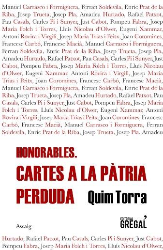 HONORABLES | 9788417660314 | TORRA, QUIM