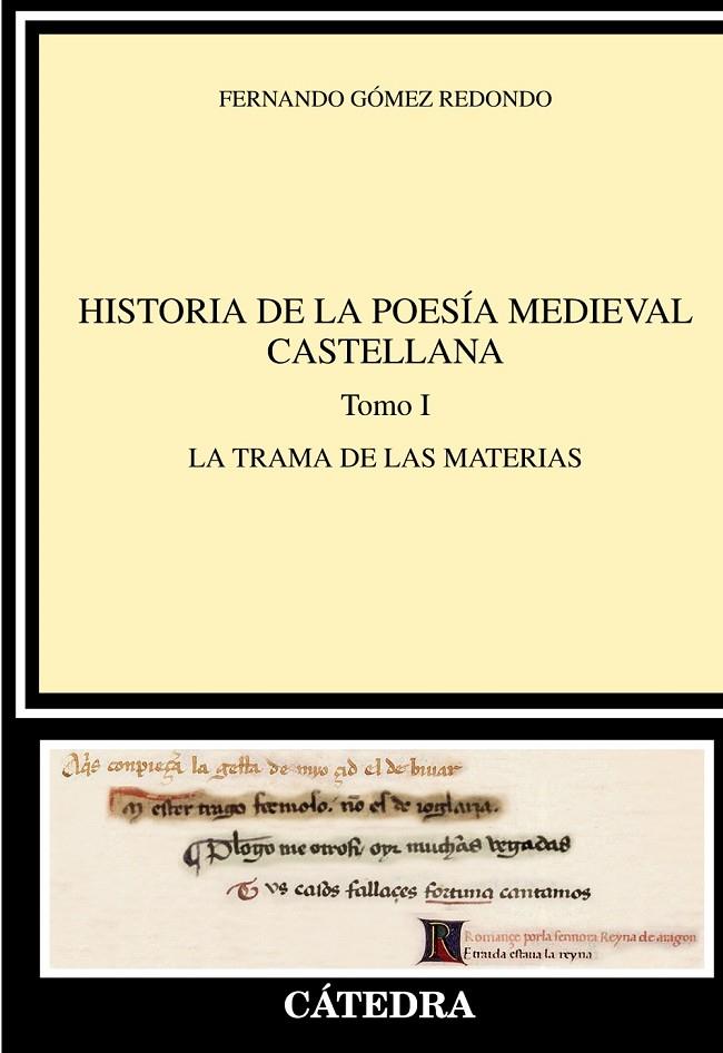 HISTORIA DE LA POESÍA MEDIEVAL CASTELLANA  I | 9788437641867 | GÓMEZ REDONDO, FERNANDO