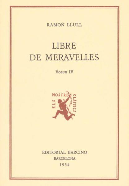 LLIBRE DE MERAVELLES IV | 9788472262171 | LLULL, RAMON
