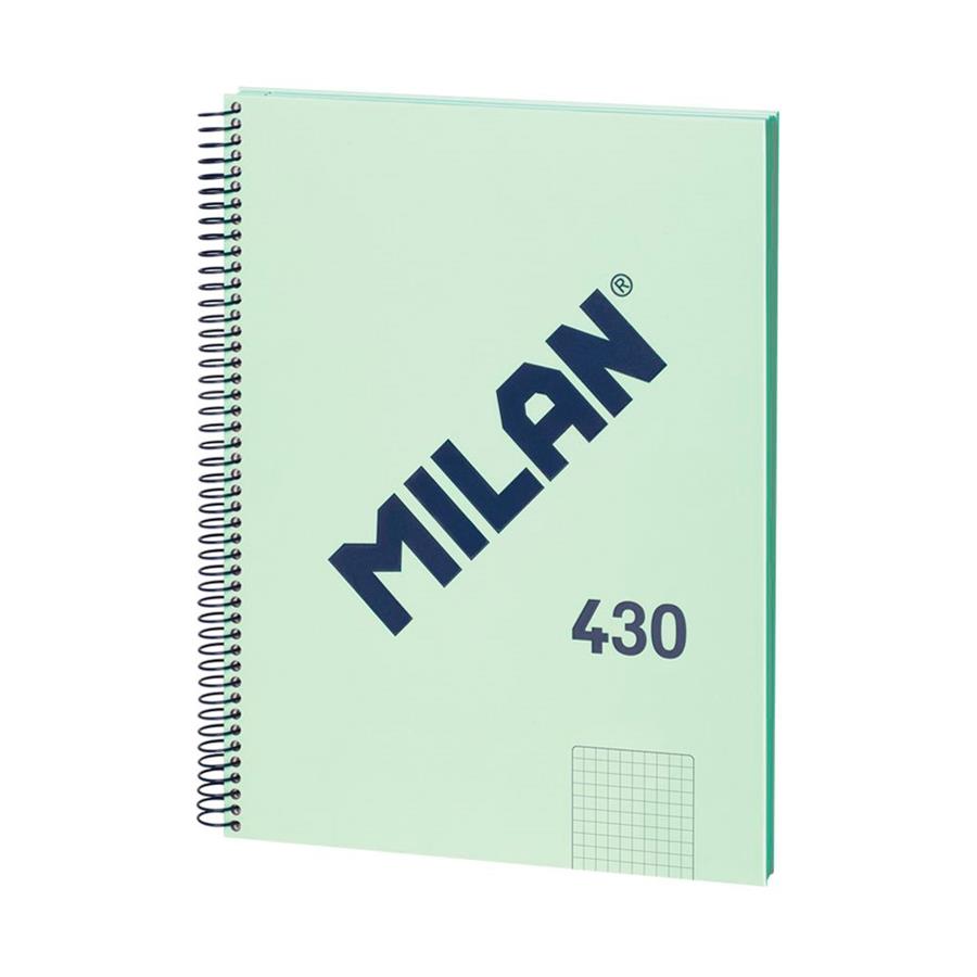 LLIBRETA A4 ESPIRAL MILAN VERDA | 8411574104865