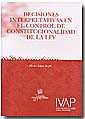 DECISIONES INTERPRETATIVAS EN EL CONTROL DE CONSTITUCIONALIDAD DE LA LEY | 9788486558963 | LÓPEZ BOFILL, HÉCTOR