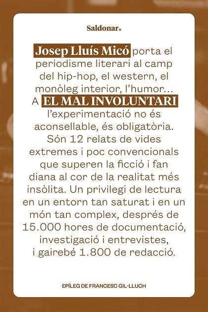 MAL INVOLUNTARI, EL | 9788419571724 | MICO, JOSEP LLUÍS