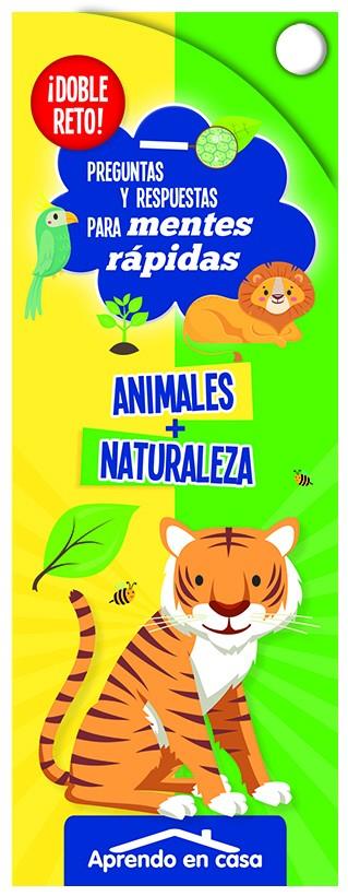 APRENDO EN CASA DOBLE RETO - ANIMALES NATURALEZA | 9788491785927 | PATIMPATAM