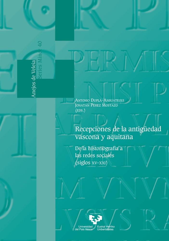 RECEPCIONES DE LA ANTIGÜEDAD VASCONA Y AQUITANA | 9788413194950