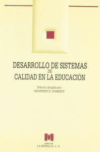 DESARROLLO DE SISTEMAS DE CALIDAD EN EDUCACIÓN | 9788471336774 | DOHERTY, GEOFREY D.
