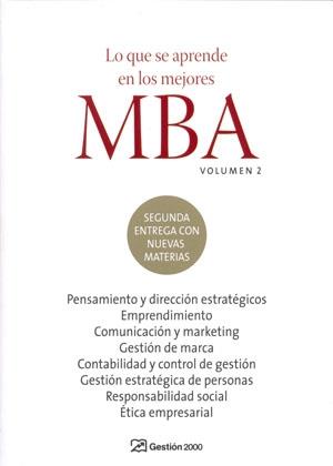 LO QUE SE APRENDE EN LOS MEJORES MBA. TOMO 2 | 9788498750027 | MBA