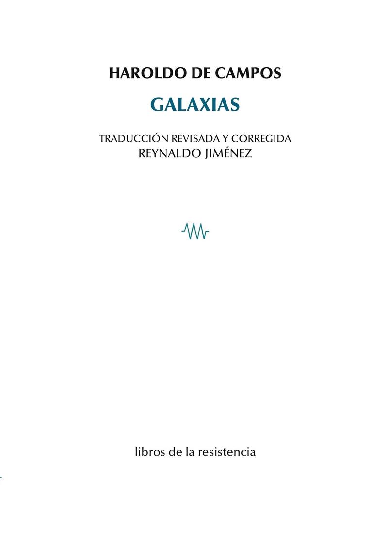 GALAXIAS | 9788419943033 | DE CAMPOS, HAROLDO / JIMENEZ, REYNALDO