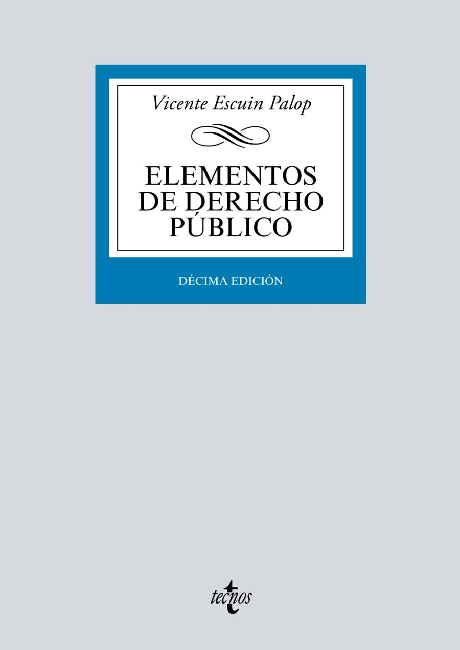 ELEMENTOS DE DERECHO PÚBLICO | 9788430977314 | ESCUÍN PALOP, VICENTE