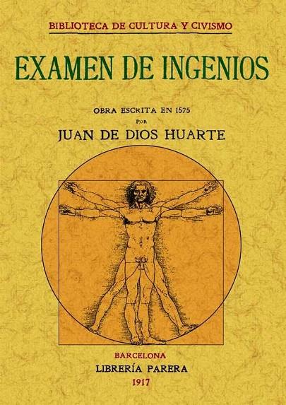 EXAMEN DE INGENIOS | 9788497614375 | HUARTE, JUAN DE DIOS