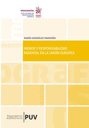 MENOR Y RESPONSABILIDAD PARENTAL EN LA UNIÓN EUROPEA | 9788413975580 | GONZÁLEZ MARIMÓN, MARÍA