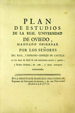 PLAN DE ESTUDIOS DE LA REAL UNIVERSIDAD DE OVIEDO, 1774. REALES ÓRDENES | 9788483176825 | UNIVERSIDAD DE OVIEDO